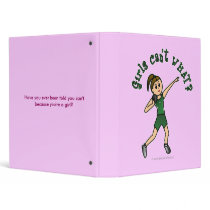 Light Womens Shot Put in Green Uniform Binder