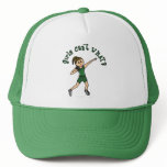 Light Womens Shot Put in Green Uniform Hats