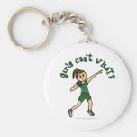Light Womens Shot Put in Green Uniform Key Chains