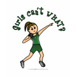 Light Womens Shot Put in Green Uniform Shirts