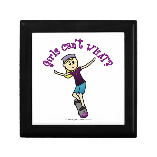 Light Womens Skateboarding Trinket Box