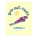 Light Women's Ski Jumping Postcard