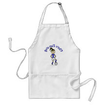 Light Womens Soccer in Blue Uniform Aprons