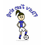 Light Womens Soccer in Blue Uniform Tee Shirt