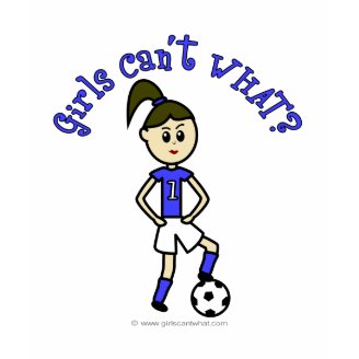 Light Womens Soccer in Blue Uniform T Shirts