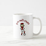 Light Womens Soccer in Red Uniform Mug