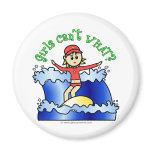 Light Womens Surfing Magnets