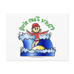 Light Womens Surfing Postcards