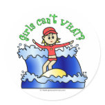 Light Womens Surfing Stickers