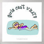 Light Womens Swimming Print