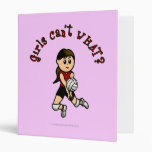 Light Womens Volleyball in Red Uniform Vinyl Binders