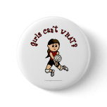Light Womens Volleyball in Red Uniform Buttons