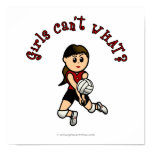 Light Womens Volleyball in Red Uniform Prints