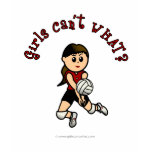 Light Womens Volleyball in Red Uniform Shirts