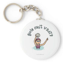 Light Womens Water Polo PLayer keychains