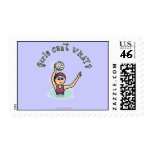 Light Womens Water Polo PLayer Stamp