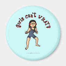 Light Womens Wrestling Fridge Magnets