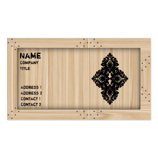 Light Wood Carpenter - Business Card (front side)