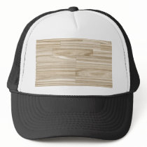 Light Wood Grain Parquet Trucker Hat
