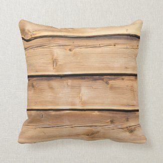 Light Wooden Rustic Pillow