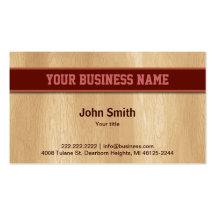 Light Wooden Texture business card