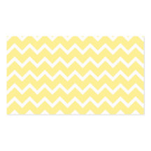 Light Yellow and White Zigzags. Business Card Template