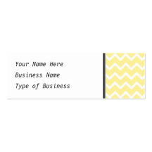 Light Yellow and White Zigzags. Business Card Templates