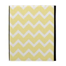 Light Yellow and White Zigzags. iPad Cases