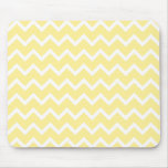 Light Yellow and White Zigzags. Mousepads
