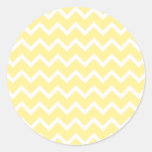 Light Yellow and White Zigzags. Sticker