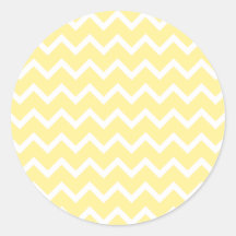 Light Yellow and White Zigzags. Sticker