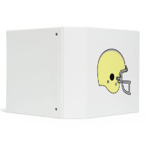 Light Yellow Football Helmet Binder