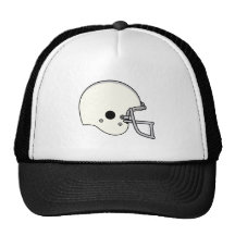Light Yellow Football Helmet Trucker Hat