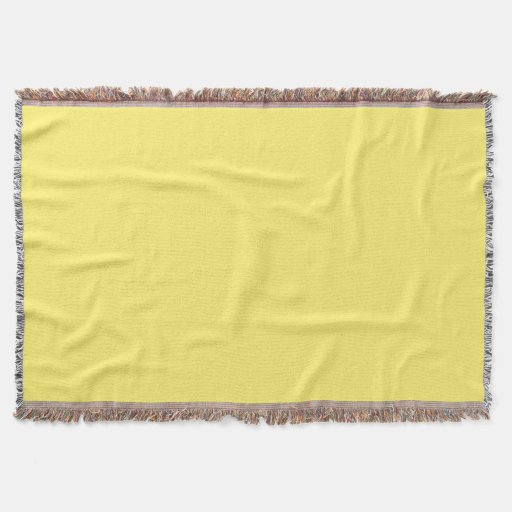 Light Yellow Throw Zazzle