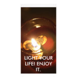 LIGHT YOUR LIFE! ENJOY IT. PHOTO CARD TEMPLATE