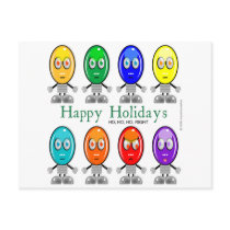 Lightbots postcards