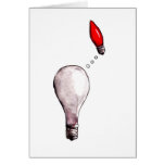 Lightbulb Longing Greeting Card