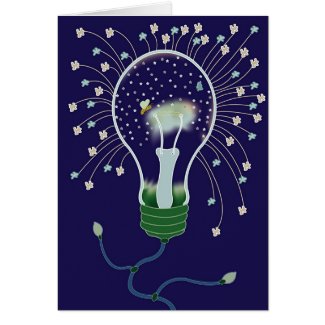 LightBulb Stars Card card