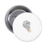 lightbulb with typography celebrating creativity pin
