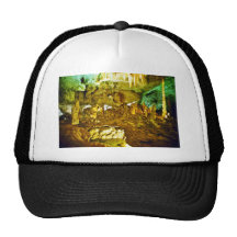 Lighted Interior Of Carlsbad Caverns National Park Mesh Hat