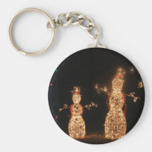 Lighted Snowmen Keychain