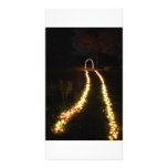 Lighted walkway to Arch of lights photo cards
