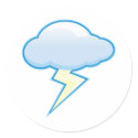 Lightening cloud stickers by shopaholicchick Lightening cloud stickers