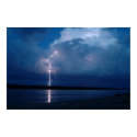 Lightening - Riviere La Grande - Chisasibi Quebec posters