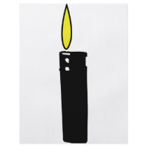 lighter with flame icon flyers