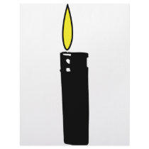 lighter with flame icon letterhead