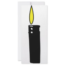 lighter with flame icon rack cards