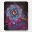 'LightFlower Rose 2, In Blue' mousepad