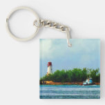 Lighthouse and Boat Nassau Bahamas Key Chains