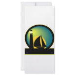 Lighthouse and Sailboat Rack Card